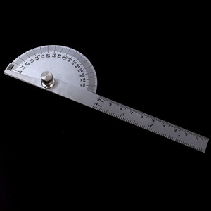 Medidor de ángulos de acero inoxidable, herramienta de precisión industrial de 180 grados para aplicaciones de metalurgia e ingeniería - Product Image 1