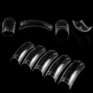 500 Uñas Postizas Francesas Transparentes de Media Cobertura, Puntas de Gel Suave, 10 Tamaños, Marca Privada - Product Image 4