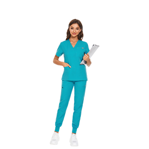 Ampio in forma traspirante Scrub medico tessuto pettinato di alta qualità facilitando le operazioni di cura cura Scrub uniformi ospedaliere - Product Image 5
