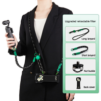 Étui de protection créatif portable de haute qualité pour Pocket 3/4, motif graffiti cheval et lettres, avec dragonne et bandoulière