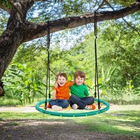 Meilleure vente 800 Lbs 32 "toile d'araignée arbre jouet balançoire avec 2 sangles suspendues enfant balançoire