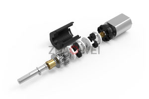 Zhaowei 48RPM 182gf.cm Mini 12v 3V 12mm Low Rpm Gear <span class=keywords><strong>Dc</strong></span> <span class=keywords><strong>Motor</strong></span> para bicicleta Actuador de suspensión automático electrónico - Product Image 3