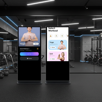 Entrega Rápida, Kiosco Digital LED con Soporte de Piso, Pantalla Táctil de 55 Pulgadas y 10 Puntos, CMS Integrado, Animación, para Elevadores y Centros Comerciales