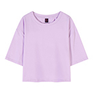 <span class=keywords><strong>Camiseta</strong></span> Corta Oversize de Algodón Pesado con <span class=keywords><strong>Hombros</strong></span> Caídos y Estilo Holgado para Mujer AI-MICH al por Mayor - Product Image 3