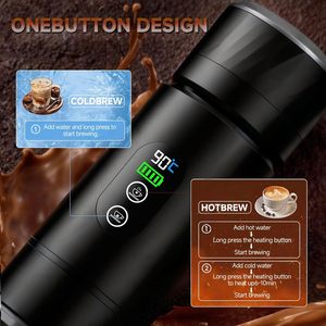 Wholesale Portable Espresso <b>Machine</b> with Removeable Battery Easy Carry LED Display Mini Capsule Maker for Travel Camping OEM Log - Product Image 3