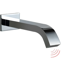 Robinet moderne à capteur automatique à double poignée en laiton et ABS mural de type intégré pour lavabo pour salle de bain et cuisine
