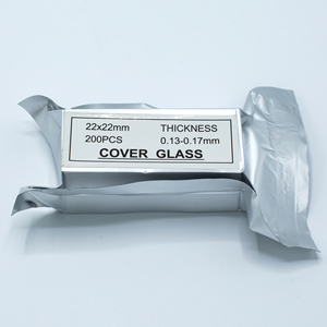 Temizle numune kesit temizle cam 22X22 Mm biyoloji kare laboratuvar slayt kapak mikroskop - Product Image 6