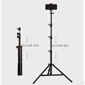 2.1m trépied support anneau lumineux trépied avec 1/4 tête de vis pour Photostudio Softbox Flash réflecteur caméra téléphone anneau lumineux - Product Image 5