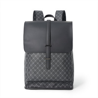 Sac à dos cylindrique en cuir PU gaufré à carreaux, grande capacité, sac de voyage, sac à dos d'affaires, sac à dos scolaire, sac à dos pour ordinateur portable