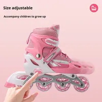 Ensemble de chaussures de patinage à roulettes pour enfants d'usine avec roues de base remplaçables adaptées aux débutants en patinage à roulettes