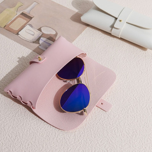 Leather <b>Glasses</b> <b>Case</b> Rectangle <b>Soft</b> Protective Eyeglasses Storage Bag For Sunglasses And Eyewear Spring 2023 - Product Image 3