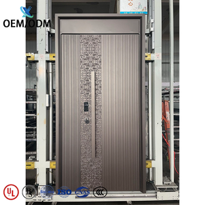 Puerta de Seguridad de Acero para Villa, Estilo Moderno Americano, Resistente al Fuego, Personalizada, de Fábrica OEM/ODM - Product Image 2