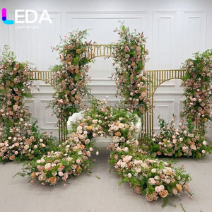 LEDA Composition florale artificielle en soie verte pour mariage, centre de table, boule de fleurs pour décorations d'événements et de fêtes - Product Image 6
