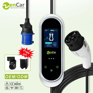 Epro ที่ชาร์จ EV แบบพกพา7.4kw 32A แอป WiFi Type <span class=keywords><strong>2</strong></span> evse 220V ระดับ<span class=keywords><strong>2</strong></span>ที่ชาร์จรถยนต์บ้านที่มี3หมุดสีฟ้าและ3.5 "หน้าจอขนาดใหญ่ - Product Image 2