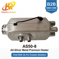 OkyRie AS50-8 5KW Geräuscharmer 4-Loch Aluminium Dieselheizer Nur Dieselbetrieben Fahrzeug-Standheizung