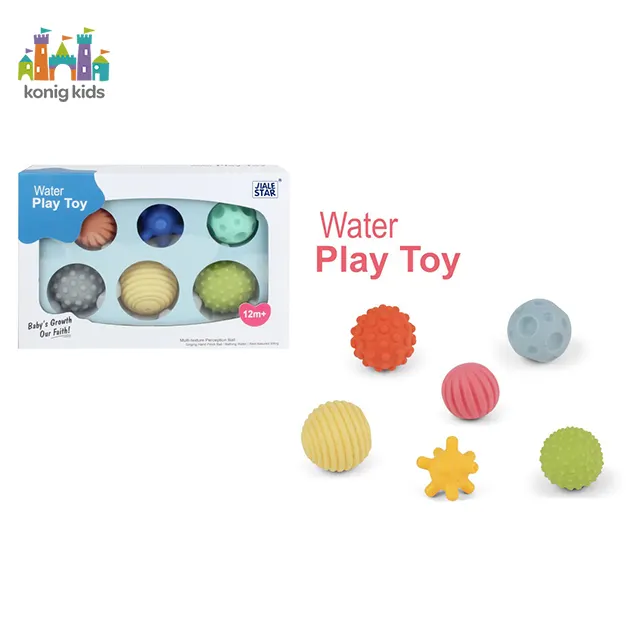 Konig Kids New 2022 Jouets Enfants Baby Sensory Squeeze Grabbing Textured Soft Balls Baby Toys