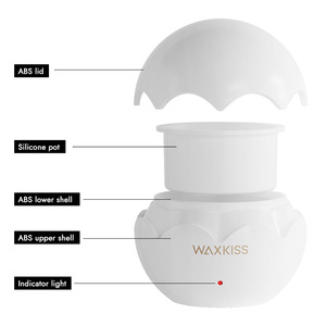 Hard Wax Beans and Mini Warmer Kit for Nose Ear and Facial Hair Removal for Men Women Home and Salon Waxing - Product Image 2