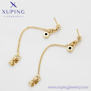 Para <span class=keywords><strong>Xuping</strong></span> <span class=keywords><strong>Jewelry</strong></span> X000988271 Y2K Pendientes de oreja de moda con cadena larga Colgante <span class=keywords><strong>Material</strong></span> de aleación - Product Image 6