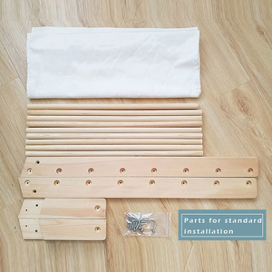 Estantería de lona de madera personalizada para niños, almacenamiento artesanal de imagen, cartón, libro, revistas, estilo conciso, juguetes para bebés, gran oferta - Product Image 5