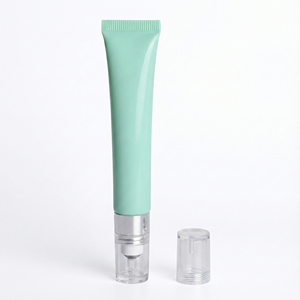 Solution d'emballage haut de gamme pour les soins des yeux, tube de crème pour les yeux en PE de 25 ml pour les soins de la peau sous les yeux avec bouchon de massage et impression offset brillante - Product Image 2