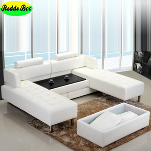 Canapé-lit pliant blanc moderne, transformable en canapé, <span class=keywords><strong>3</strong></span> pièces avec espace de rangement, meubles en cuir pour salon/appartement - Product Image 5