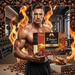 Caffè Istantaneo al Ginseng e Maca per Uomini, Bevanda in Polvere, 16 Bustine da 20g, Integratore Alimentare - Product Image 6