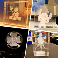 Nouvelle machine de marquage laser UV à fibre Guangyuan, graveur 3D pour cristaux, puissance 3W/5W, refroidissement par air, haute productivité, compatible DXF/PLT/AI/DWG