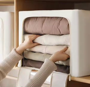 Meubles de maison simples et modernes Usine directe Vente en gros en plastique moulé par injection Rectangle Plié et assemblé Cadre Boîte de rangement - Product Image 3