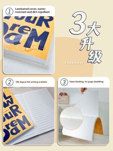 Cuaderno Retro B5 para Estudiantes de Secundaria, Cuaderno de Bocetos Súper Grueso con Papel Especial y Líneas Horizontales - Product Image 4