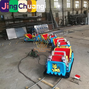 Tren Giratorio de Fibra de Vidrio para Parques de Atracciones y Lugares Turísticos al Aire Libre, Equipo de Diversión Infantil, Tren Turístico - Product Image 1