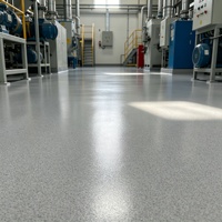 Peinture époxy décorative haute brillance pour sols, anti-poussière, facile à nettoyer, peinture pour sols industriels, peinture pour sols d'usine