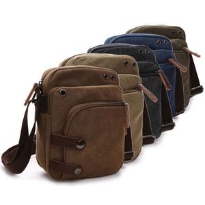 Borsa a Tracolla dal Design Retrò Raffinato con Tasche Multiple e Chiusura a Cerniera, <span class=keywords><strong>Nuovo</strong></span> Stile <span class=keywords><strong>Messenger</strong></span> in Tela e Pelle - Product Image 5