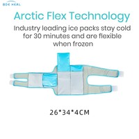 BDE Vente Chaude Gel Glace Genouillères avec Thérapie Chaude et Froide Couverture Complète Du Genou Ice Pack Wrap Compression pour Hommes et Femmes