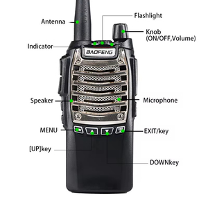 Baofeng BF UV-8D ban nhạc duy nhất UHF Walkie Talkie Long Range VOX PTT & Ani <span class=keywords><strong>ID</strong></span> FM intercom thu phát ham nghiệp dư hai cách phát thanh - Product Image 2