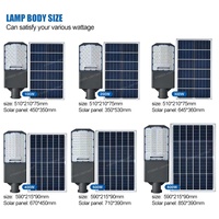 Lampe solaire de rue en aluminium 500W 600W Économie d'énergie Lampe solaire séparée pour extérieur avec télécommande