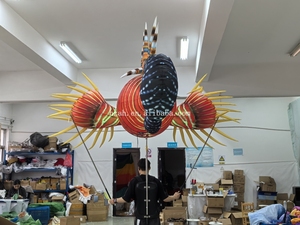 Spettacolo di parata gonfiabile Lionfish pupazzo gonfiabile fuoco-pesci pesci tropicali pesci <span class=keywords><strong>leone</strong></span> con luce a Led - Product Image 6