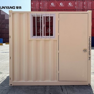 บ้านคอนเทนเนอร์สำเร็จรูปขนาด 9 ฟุต ปรับแต่งได้ ผลิตจากเหล็กคอร์เทน พร้อมประตูและหน้าต่าง เหมาะสำหรับใช้เป็นโรงงาน - Product Image 3