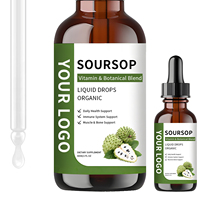 Liquide Oral Multivitaminé au Corossol, Extrait Naturel Pur de Feuilles et de Fruits de Corossol, Gouttes de Vitamine C, Antioxydant, Soutien Immunitaire - Meilleures Ventes