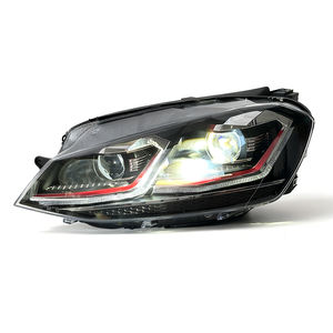 Accessori Auto SJC Fari Anteriori a LED per VW <span class=keywords><strong>Golf</strong></span> <span class=keywords><strong>7</strong></span> MK7 2013-2017 Proiettore con Lente a LED Luci Anteriori Plug and Play - Product Image 5