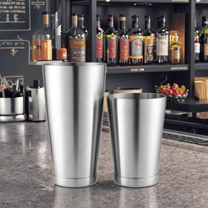 Ensemble de shakers à cocktails en acier inoxydable brossé 304, shakers Boston lestés pour barman, 18 et 28 <span class=keywords><strong>oz</strong></span>, style <span class=keywords><strong>bar</strong></span> - Product Image 5