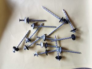 Wholesale 2'' 2.5'' 3'' Galvanized <b>Iron</b> Umbrella Head Roofing Nail with Twisted Shank - Product Image 4