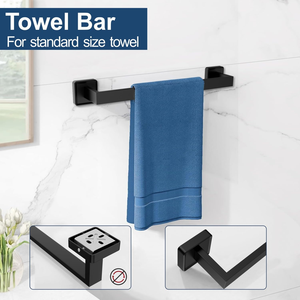 Juego de 5 Accesorios de Baño de Acero Inoxidable para Montar en la Pared, Toallero de Lujo Dorado para Ducha - Product Image 3