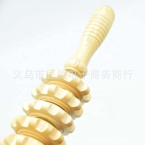 9-Wheel Wooden Abdomen Massager Multifunctional Fitness <strong>Roller</strong> Stick Muscle Relax Tool Body Anti <strong>Cellulite</strong> Waist Massage <strong>Roller</strong> - Product Image 6