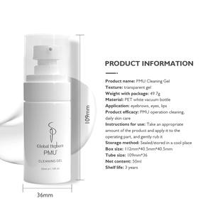 Gel de nettoyage transparent PMU pour accessoires de maquillage <span class=keywords><strong>permanent</strong></span> élimination de la peau des <span class=keywords><strong>sourcils</strong></span> et des lèvres - Product Image 6