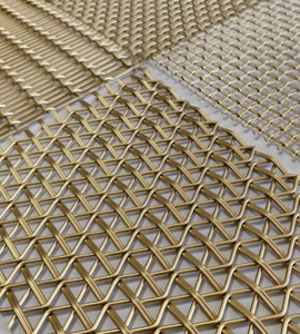 Série complète de mailles métalliques tissées en acier inoxydable multi-styles pour la décoration architecturale avec services de pliage et de découpe sur mesure - Product Image 5