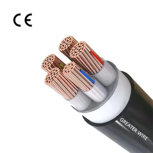 0.6/1kV Three Phase Cable 4mm 6mm 10mm 16mm 25mm 50mm 95mm2 120 mm Z-YJV / Z-YJLV Copper Conduit Fire Resistance Cable