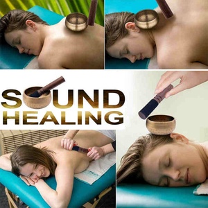 Cuenco Tibetano Nepalí para Meditación, Decoración Budista para el Hogar, Gong Zen, Cuencos de Yoga con Palo de Madera, Sagrado Dharma, Monjes <span class=keywords><strong>Lama</strong></span> - Product Image 4