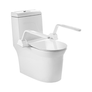 Barra de apoyo para inodoro Hundred Camps, plegable a 60 grados, con soporte para la seguridad de personas mayores en el baño - Product Image 2