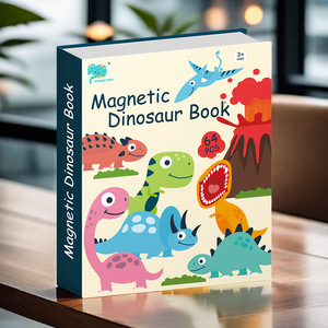 Jeu <span class=keywords><strong>de</strong></span> puzzle magnétique DIY le plus vendu en Amérique du Nord, design dinosaure, 50 pièces, emballage plastique pour nourrissons et jeunes enfants - Product Image 1