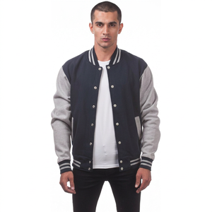 Veste universitaire de baseball rouge et noire la plus vendue, unisexe, avec manches en cuir personnalisées, en tissu de laine, à capuche et patchwork sur le devant - Product Image 1